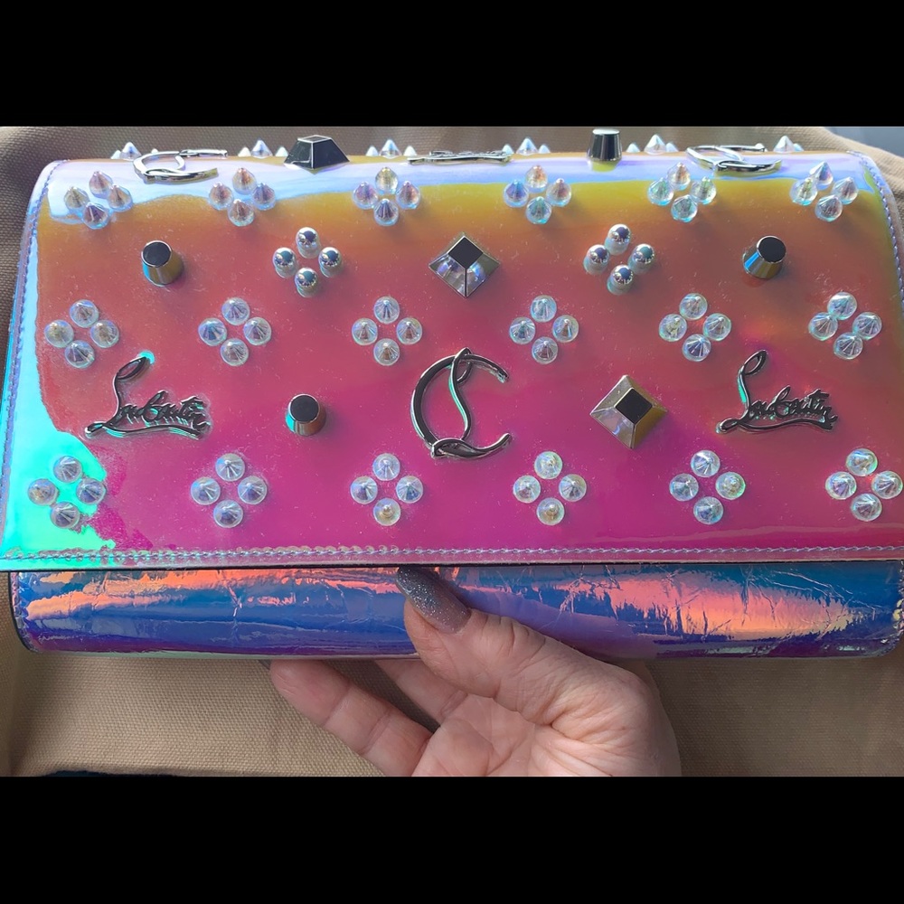 Christian Louboutin Loubisky Clutch NWT - Picture 1 of 8